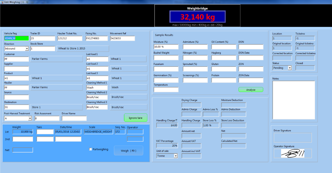 Key features of Cropstore II include: